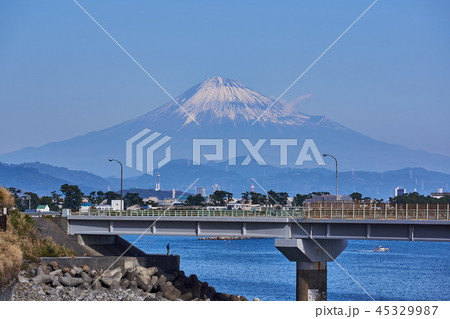 石部海上橋の写真素材