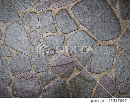 石畳 テクスチャ 床 和風の写真素材