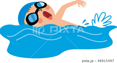 水泳 スイミング のイラスト素材集 Pixta ピクスタ