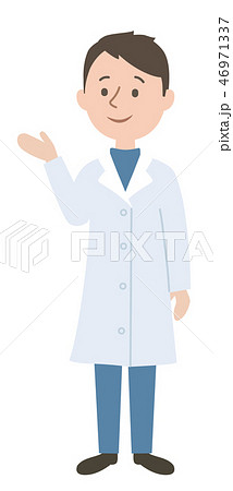 理系男子のイラスト素材