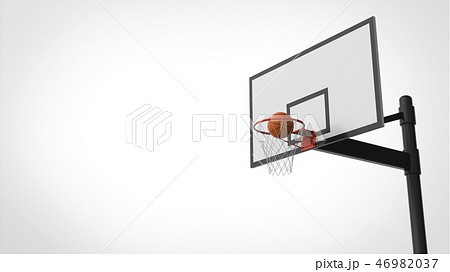 シュート バスケットボールのイラスト素材