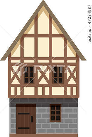 中世ヨーロッパ 建物のイラスト素材
