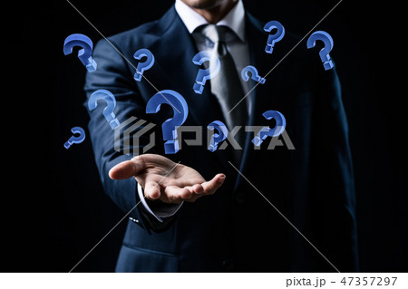 なぞなぞ クエスチョンマークの写真素材