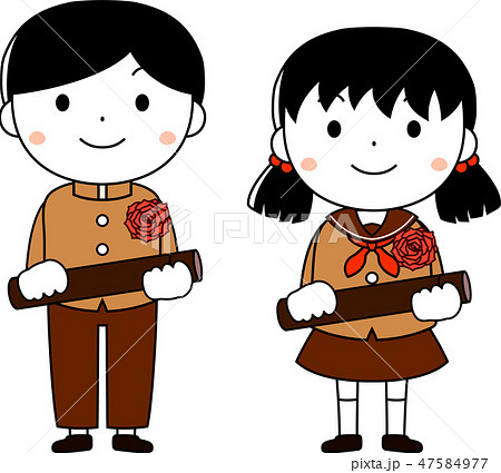 修了式のイラスト素材
