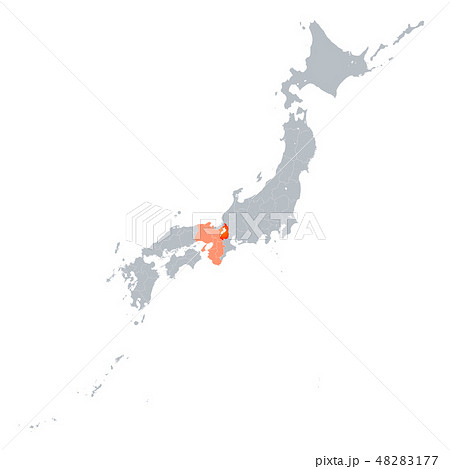 滋賀県地図のイラスト素材 - PIXTA