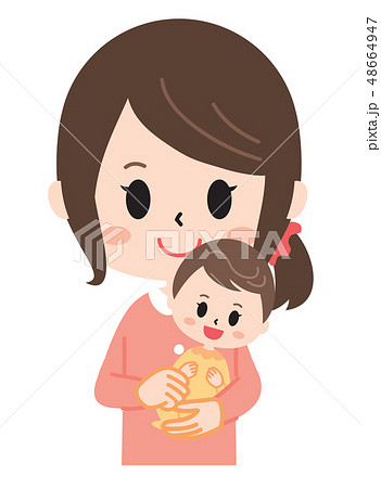 抱きかかえるのイラスト素材