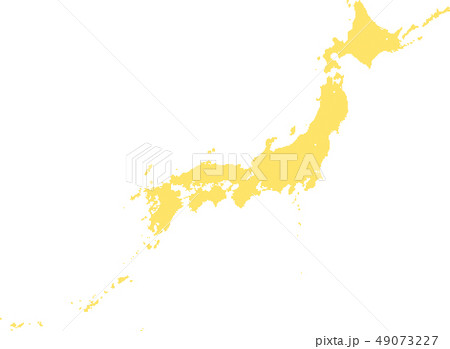 ドット絵 日本地図のイラスト素材