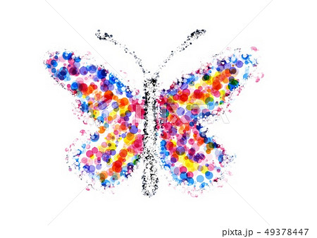 Cg 青 カラフル 昆虫 虫 蝶 綺麗の写真素材