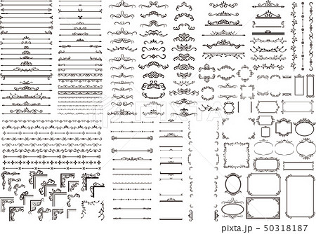 飾り罫のイラスト素材