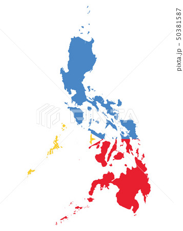 フィリピンの地図のイラスト素材