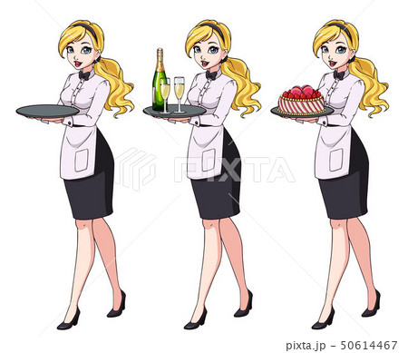 弾ける レトロ 女性 アメリカのイラスト素材