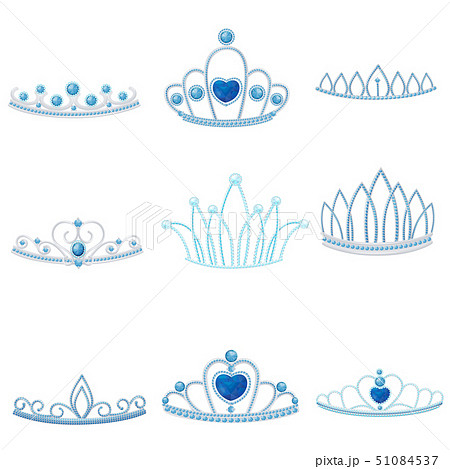 王冠 ティアラ 冠 装飾品のイラスト素材