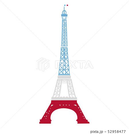 エッフェル塔 パリ 世界遺産 タワーのイラスト素材