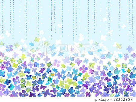 梅雨 背景のイラスト素材