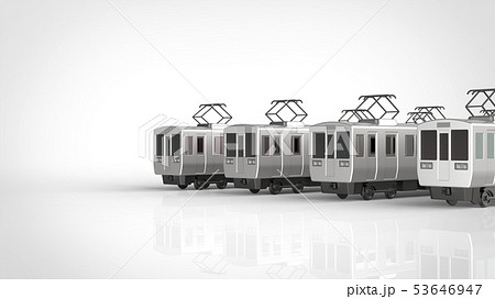 私鉄車両のイラスト素材