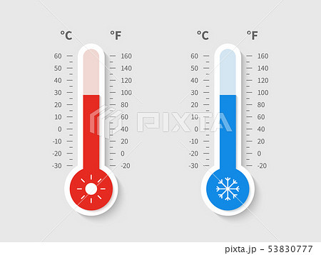 温度計 冷たい 寒い 冷酷のイラスト素材