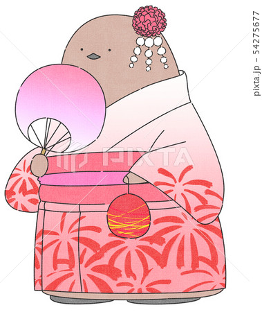 オウサマペンギンのイラスト素材