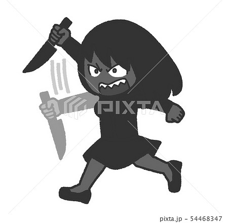 殺意 包丁の写真素材