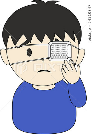 眼帯 男性のイラスト素材