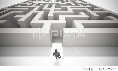 巨大立体迷路のイラスト素材 巨大立体迷路のイラスト素材