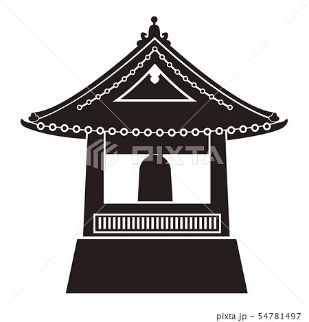 寺の鐘のイラスト素材