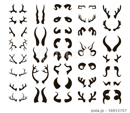 ヤギ アイコン ベクター 悪魔のイラスト素材