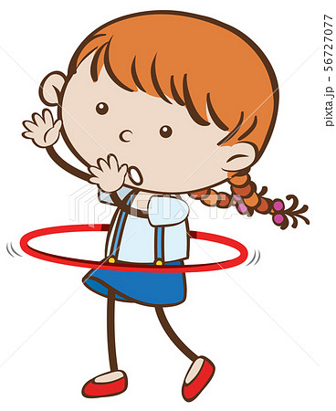 フラフープのイラスト素材