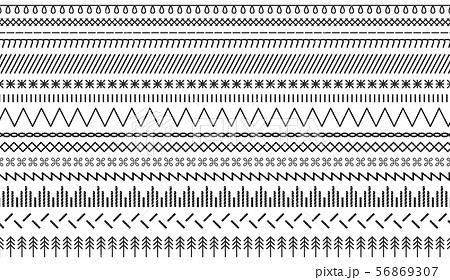 縫い目のイラスト素材