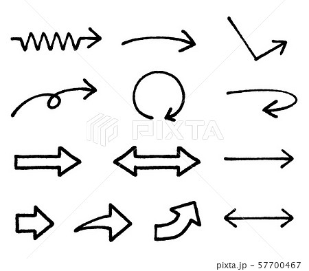矢印 くるくる やじるし クルクルのイラスト素材