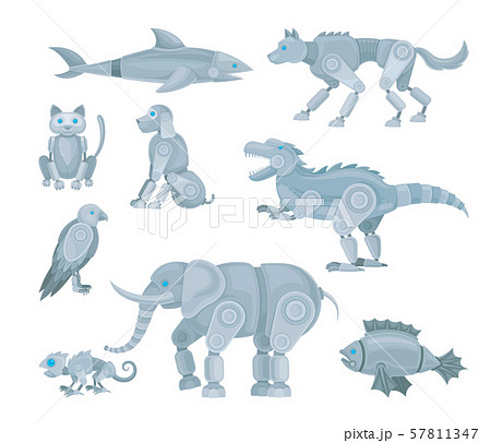 ロボット 動物のイラスト素材