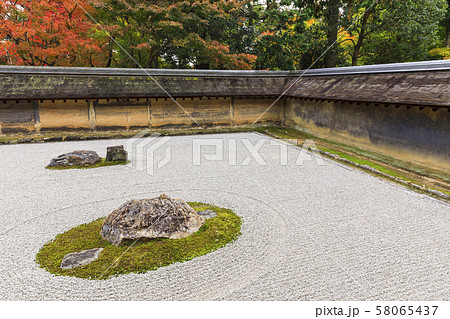 龍安寺の写真素材