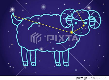 牡羊座のイラスト素材