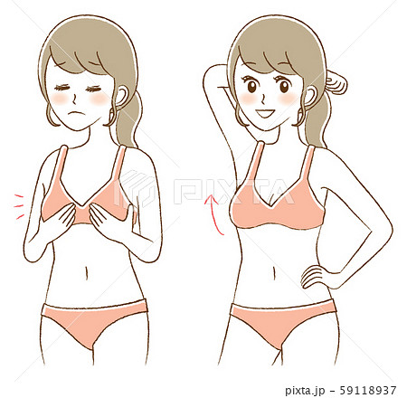 Small tits women - Stock Illustration [76830055] - PIXTA