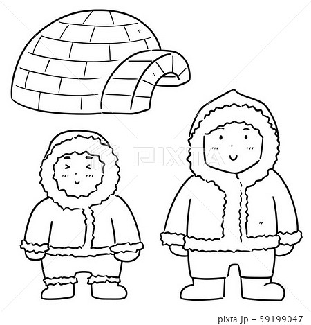 エスキモーのイラスト素材