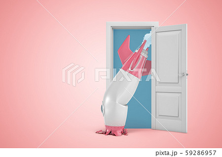 握り 破壊 戸 ドアの写真素材