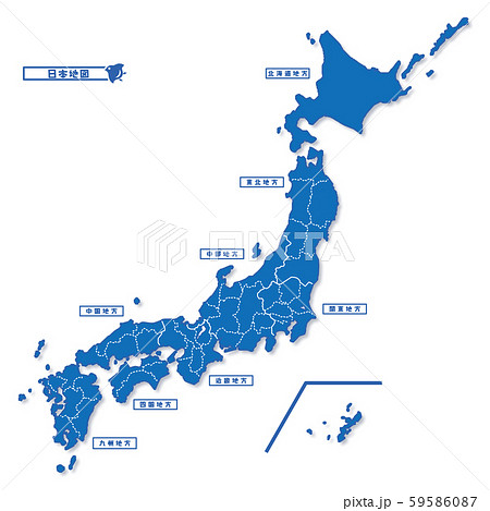 四国地図のイラスト素材集 ピクスタ