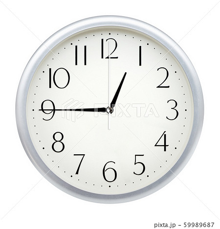 12時40分 時計台の写真素材