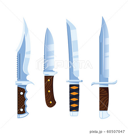 争う 戦い 戦闘 ナイフのイラスト素材