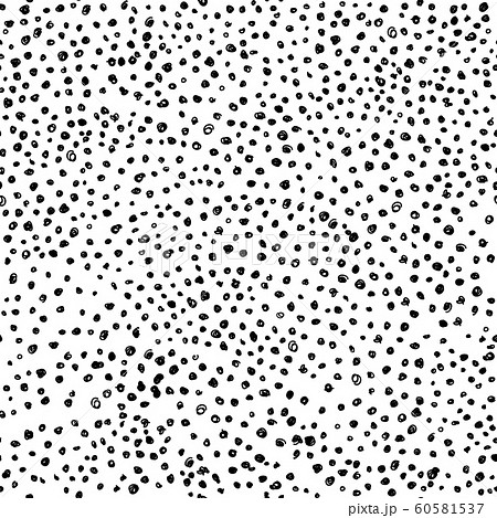 水玉 ドット モノクロ 白黒 背景素材のイラスト素材