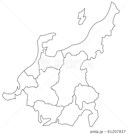 岐阜 岐阜県 地図 白地図のイラスト素材 Pixta