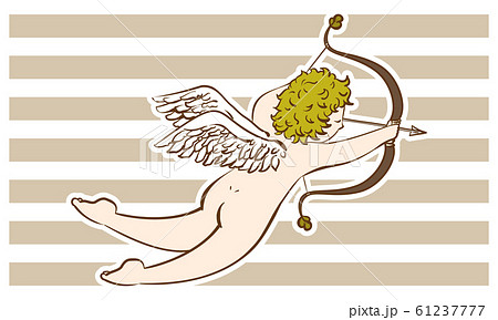 キューピットの弓矢のイラスト素材