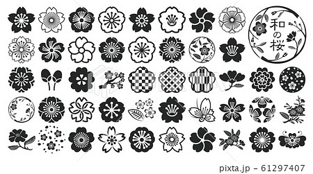 花 蝶 イラスト 白黒の写真素材 Pixta