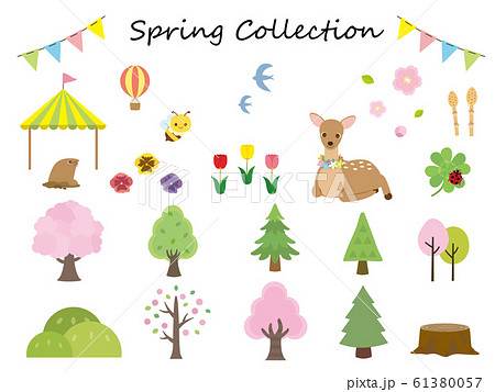 かわいい 春のイラスト素材