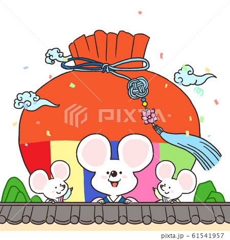 鼠 キャラクター 動物 擬人化のイラスト素材