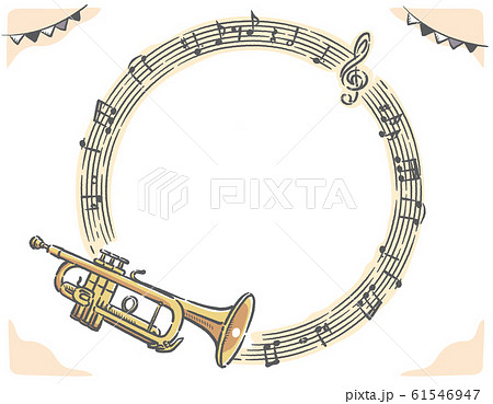 トランペット 金管楽器 楽器 ベクターのイラスト素材