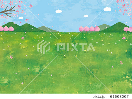 春の景色のイラスト素材 Pixta