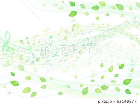 音符 音楽 楽譜 きれいのイラスト素材 Pixta