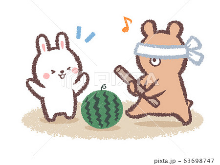 スイカ割りのイラスト素材集 ピクスタ
