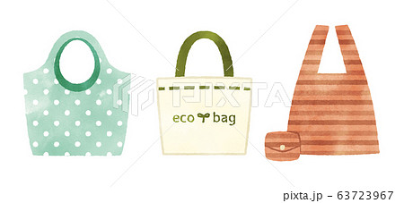 エコバッグのイラスト素材