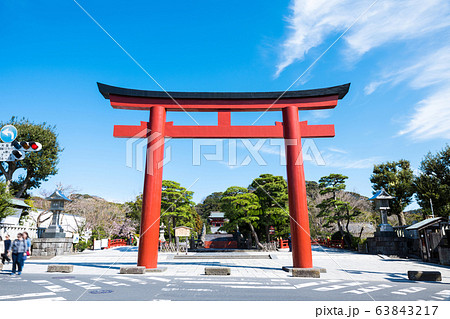 鶴岡八幡宮の写真素材